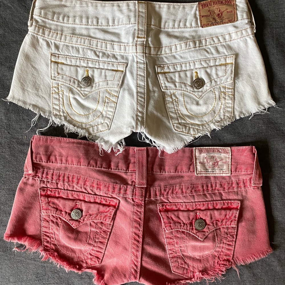 True Religion Joey Cut-Offs (2 pair)